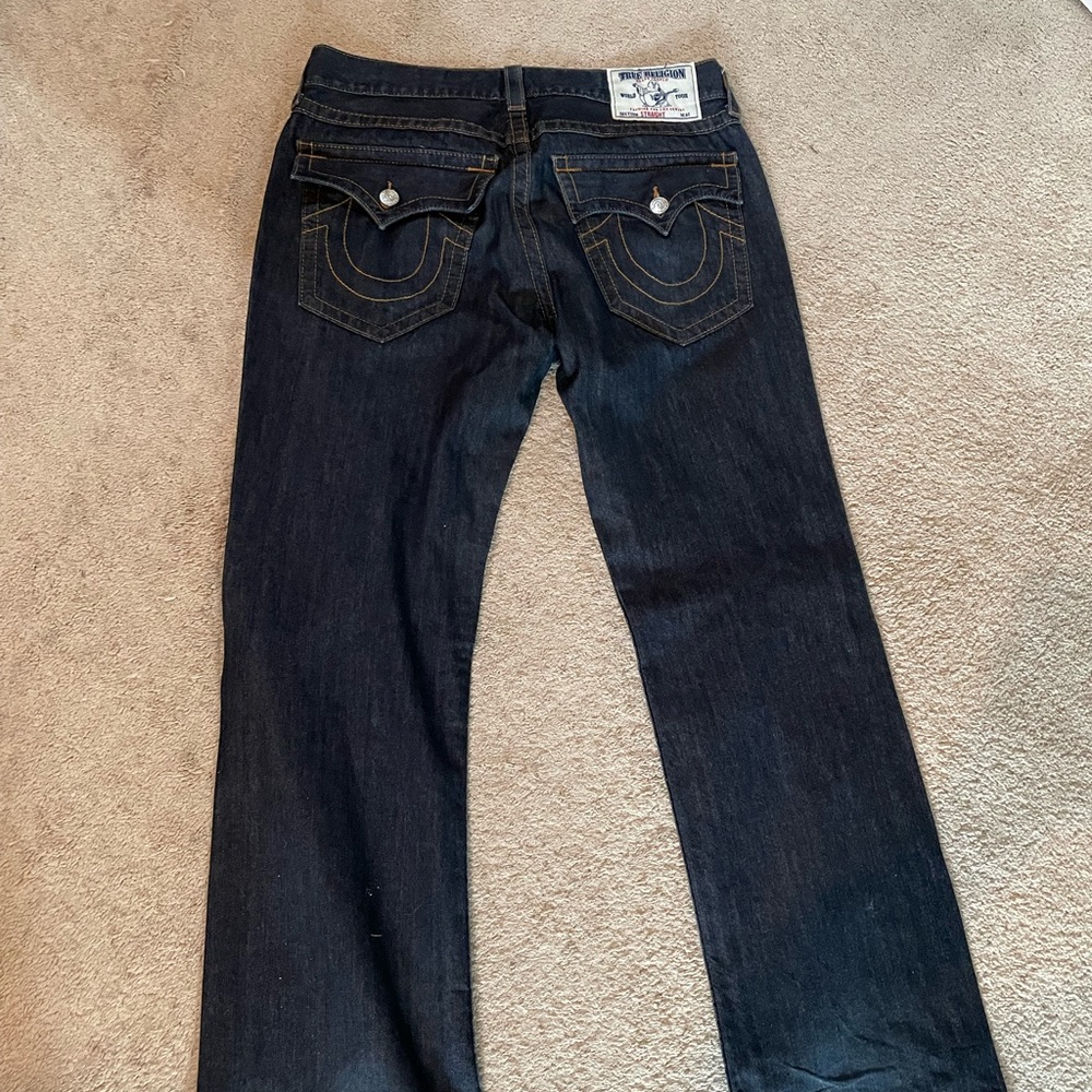 Mens used True Religion Jeans size 36 Time to clean out the closet.